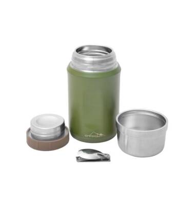 Campout Çift Katmanlı Yemek Termos 600 Ml Yeşil - CAMPOUT