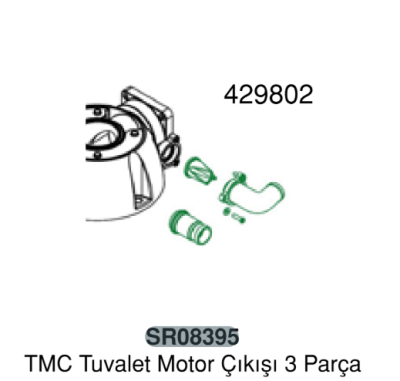 TMC TUVALET MOTOR ÇIKIŞI 3 PARÇA - Tmc