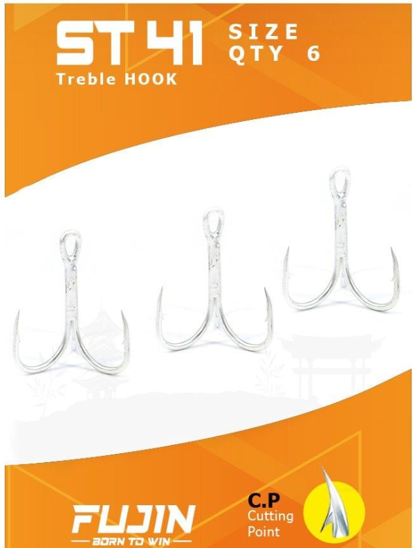 Fujin St41 Nickel Üçlü Maket Balık İğnesi - 1
