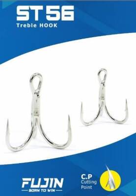 Fujin St56 Nickel Üçlü Maket Balık İğnesi - 2
