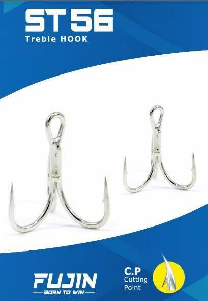 Fujin St56 Nickel Üçlü Maket Balık İğnesi - 3