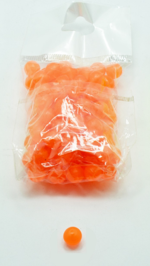 7610 SİLİKON BONCUK YUVARLAK 9 MM 100LÜ PK TURUNCU - 1