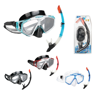 Adalya Marine Samurai Xena Maske VE Elite ŞnorkelPc Lens Lens (M8000+SN001) - Adalya Marine